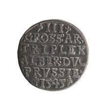 Trojak, Schilling, Maciej mintmaster; Decjusz, Jost Ludwik fl. 1528–1535 co-creator, mint manager.