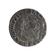 trojak, Albrecht Hohenzollern Prince of Prussia; 1490–1568 - iconography: towers, male busts in