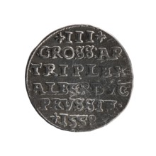 Trojak, Albrecht Hohenzollern Prince of Prussia; 1490–1568 — iconography: towers, male busts in
