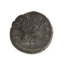 Denarius, Elagabalus reigned 218–222. Obverse: IVLIA MAESA AVG — Draped bust of Julia Maesa facing
