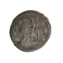 Denarius, Elagabalus 204–222; Roman emperor 218–222. Obverse: IVLIA MAESA AVG — draped bust of