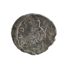 Denarius of Julia Maesa ca. 160–224; Augusta 218–224. Obverse: Draped bust of Julia Maesa facing
