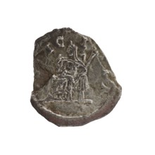 Denarius of Elagabalus 204–222; Roman emperor 218–222. Obverse: IVLIAMAESAAVG — Draped bust of