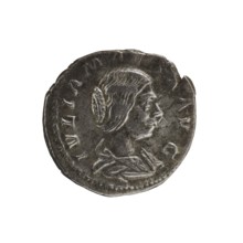 Denarius, Elagabalus 204–222; Roman emperor 218–222. Obv.: IVLIA MAESA AVG — Draped bust of Julia