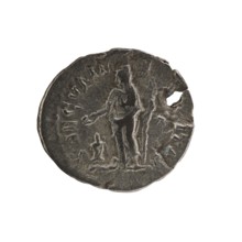 Denarius, Elagabalus Roman emperor 218–222. Obv.: IVLIA MAESA AVG — Draped bust of Julia Maesa