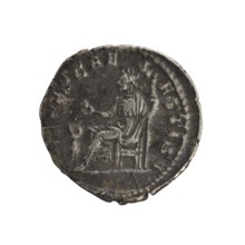 Denarius, Elagabalus reigned 218–222 CE; issuer: Julia Soaemias 180–222. Obverse: Draped bust of