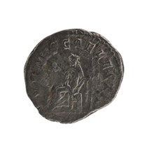 Denarius of Elagabalus reigned 218–222. Issued under Julia Soaemias Augusta 218–222. Obverse: