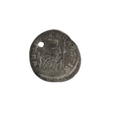 Denarius with a hole, Elagabalus 204–222; Roman emperor 218–222, issuer: Julia Soaemias 180–222;