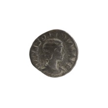 Denarius, Elagabalus reigned 218–222. Issued by Julia Soaemias Augusta, 218–222. Obverse: IVLIA
