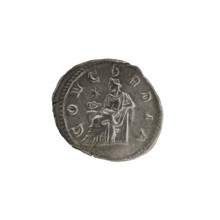 Denarius, Elagabalus Roman emperor 218–222 issuer, Julia Paula ca. 190–235; Roman empress 219–220.