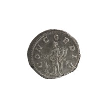 Denarius of Elagabalus reigned 218–222 CE. Obverse: IVLIAAQVILIASEVERAAVG — draped bust of Aquilia