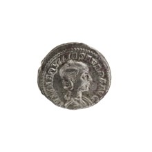Denarius, Elagabalus 204–222; Roman emperor 218–222. Issuer: Aquilia Severa fl. 220–222; Roman