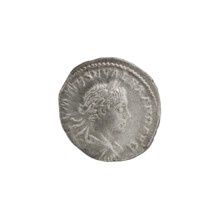 Denarius, Alexander Severus Roman emperor; 222–235 — obverse: bust of Alexander Severus with laurel