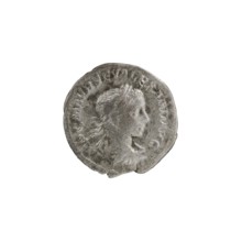 Denarius, Alexander Severus 208–235; Roman emperor 222–235. Obverse: IMPCMAVRSEVALEXANDAVG — Bust