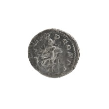 Denarius; personifications; Alexander Severus Roman emperor, 222–235 — iconography: Salus. Obverse: