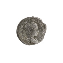 Denarius, Alexander Severus 208–235; Roman emperor 222–235. Obverse: Bust of Alexander Severus with