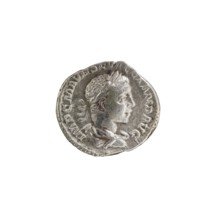 Denarius of Alexander Severus reigned 222–235. Obverse: IMPCMAVRSEVALEXANDAVG — Bust of Alexander