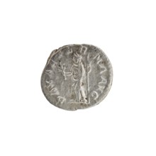 Denarius of Alexander Severus reigned 222–235. Obverse: Bust of Alexander Severus with laurel