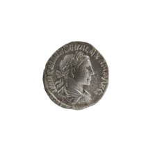 Denarius, personifications, Alexander Severus Roman emperor; 222–235 — iconography: Salus. Obverse: