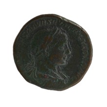 Sestertius; personifications; Alexander Severus Roman Emperor, 222–235 — iconography: Securitas.
