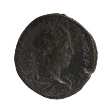 Sestertius; obverse: bust of Alexander Severus Roman Emperor, 222–235 in laurel wreath, armor and