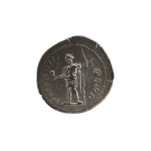 Denarius of Alexander Severus reigned 222–235. Obverse: Bust of Alexander Severus right with laurel