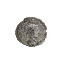 Denarius; Roman deities; Jupiter; Alexander Severus Roman emperor, 222–235 — iconography. Obverse: