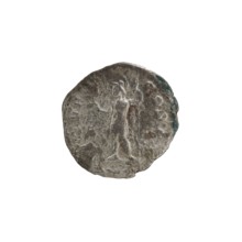 Denarius of Alexander Severus reigned 222–235 CE. Obverse: Bust of Alexander Severus right, wearing
