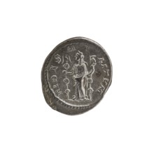 Denarius, personifications, Alexander Severus Roman emperor; 222–235 — iconography: Fides Fidelity,