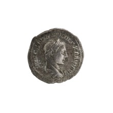 Denarius; Roman deities; Jupiter; Alexander Severus Roman emperor, 222–235 — iconography. Obv.: