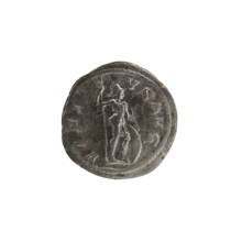 Denarius, Alexander Severus Roman emperor; 222–235 — iconography: personifications, Virtus.