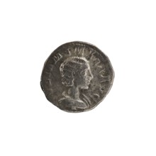 Denarius depicting Julia Mamaea ca. 180–235; Augusta 222–235 and Alexander Severus 208–235; Roman