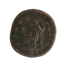 Sestertius: Julia Mamaea ca. 180–235 and Alexander Severus 208–235; Roman emperor 222–235. Obverse: