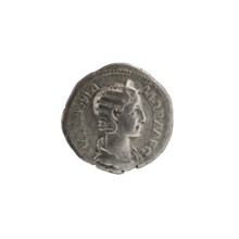Denarius depicting Julia Mamaea ca. 180–235; Augusta 222–235 and Alexander Severus 208–235; Roman