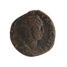Sestertius of Julia Mamaea ca. 180–235 and Alexander Severus 208–235; Roman emperor 222–235,