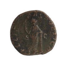Sestertius featuring Julia Mamaea ca. 180–235 and Alexander Severus 208–235; Roman emperor 222–235.