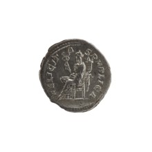 Denarius depicting Julia Mamaea ca. 180–235; Augusta 222–235 and Alexander Severus 208–235; Roman