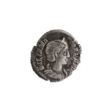 Denarius depicting Julia Mamaea ca. 180–235; Augusta 222–235 and Alexander Severus 208–235; Roman