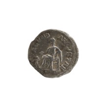 Denarius depicting Julia Mamaea ca. 180–235; Augusta 222–235 and Alexander Severus 208–235; Roman