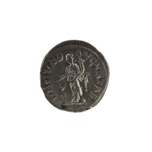 Denarius depicting Julia Mamaea ca. 180–235; Augusta 222–235 and Alexander Severus 208–235; Roman