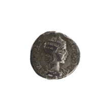 Denarius of Alexander Severus 208–235; Roman emperor 222–235, issued by Julia Mamaea ca. 180–235;