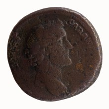 Sestertius, Hadrian 76–138; Roman emperor 117–138 as issuer; Antoninus Pius 86–161; Roman emperor