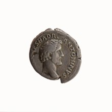 Denarius, Antoninus Pius 86–161; Roman emperor 138–161. Obverse: head of Antoninus Pius uncovered
