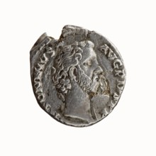 Denarius of Antoninus Pius 86–161; Roman emperor 138–161. Obverse: Head of Antoninus Pius bare,