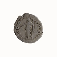 Denarius of Antoninus Pius 86–161; Roman emperor 138–161. Obverse: head of Antoninus Pius bare,