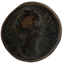 Sestertius, posthumous issue for Faustina the Elder 98–141; Roman empress 138–141; issuer: