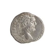 Denarius, Septimius Severus 146–211; Roman emperor 193–211 issuer. Obverse: Head of Septimius