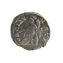 Denarius, Septimius Severus 146–211; Roman emperor 193–211 issuer. Obverse: Head of Septimius