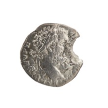 Denarius, Septimius Severus 146–211; Roman emperor 193–211 issuer. Head of Septimius Severus in