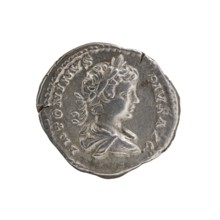 Denarius, Caracalla reign 198–217; emperor 188–217. Obverse: ANTONINVS PIVS AVG, bust of young